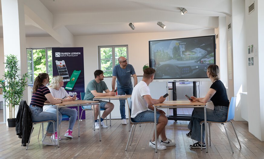 Schulungssituation mit SMART Board