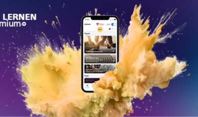 Fahren Lernen Max App in gelber Farbwolke
