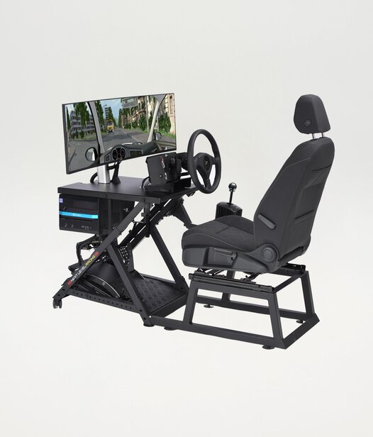 Simulator Kompakt vor grauem Hintergrund
