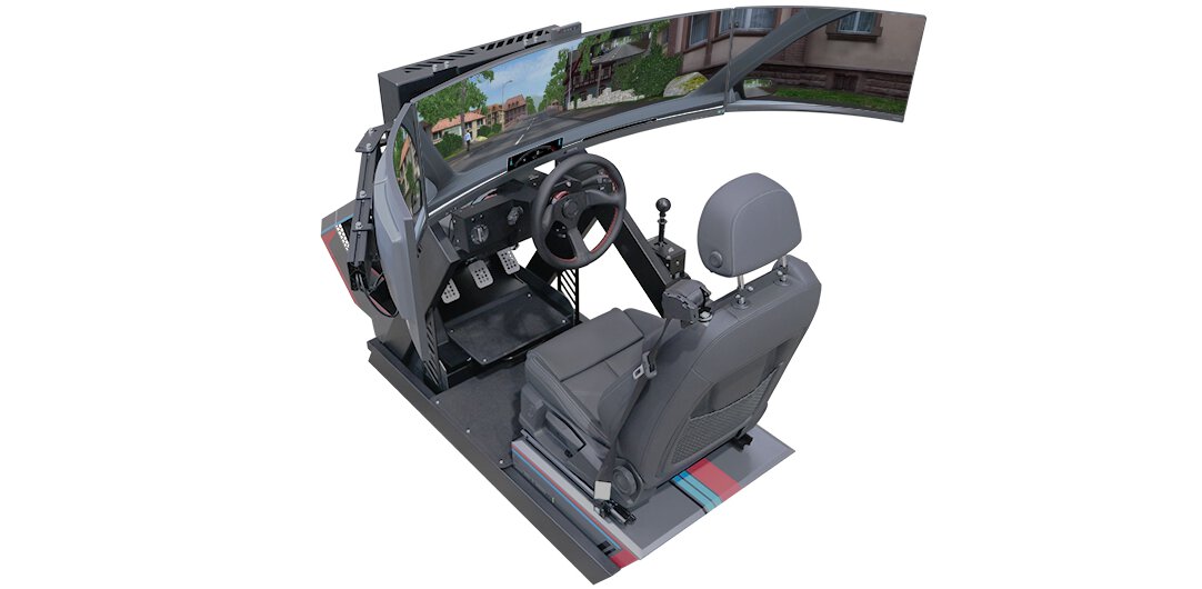 Simulator Premium freigestellt vor weißem Hintergrund