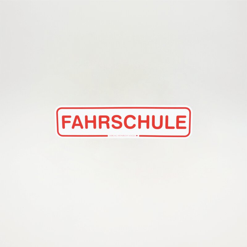 Magnetschild Fahrschule 35x8 cm