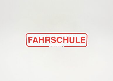 Magnetschild Fahrschule 35x8 cm