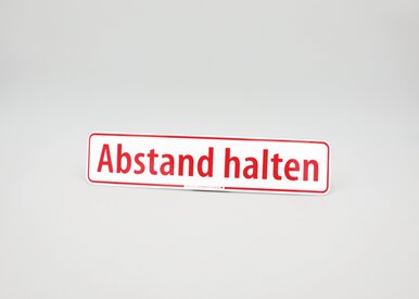 47865_Magnetschild Abstand halten