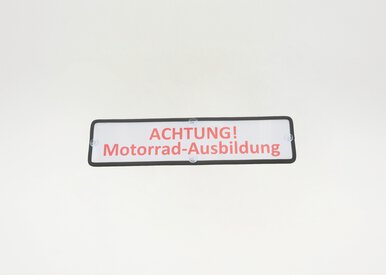 47867_Heckscheibenschild Lochfolie Motorradausbildung