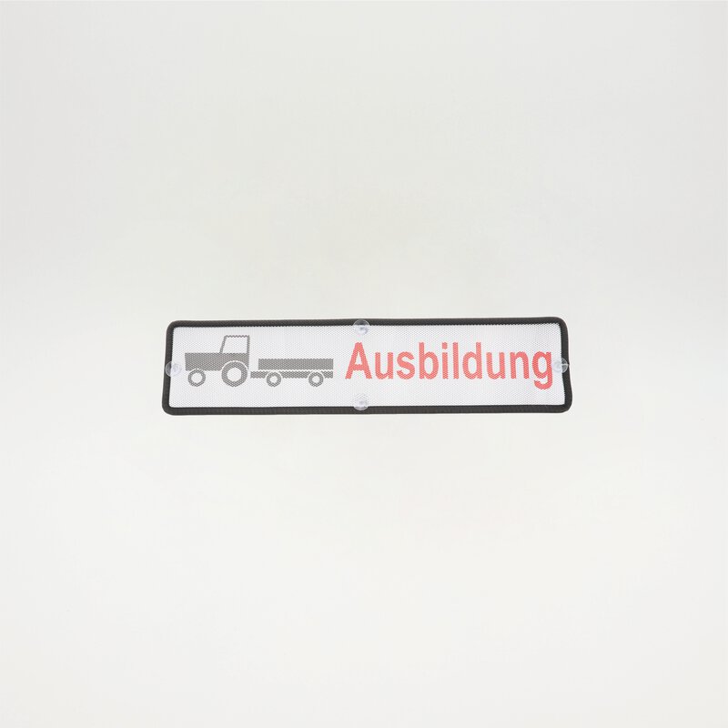 47868_Heckscheibenschild Lochfolie T-Ausbildung