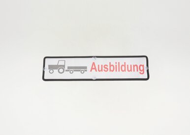 47868_Heckscheibenschild Lochfolie T-Ausbildung